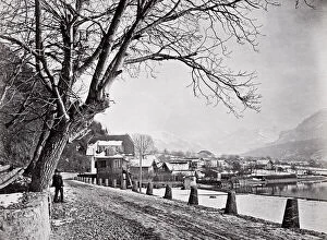 Frozen Gallery: Vintage late 19th century photograph - Lake Brienz, Switzerland