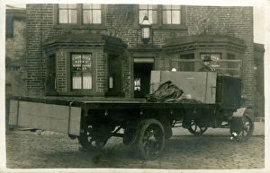 Vintage Lorry outside The Old King Cross Inn, King Cross, Yo