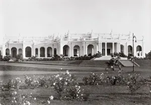 Vintage photograph of buildings, New Delhi, India