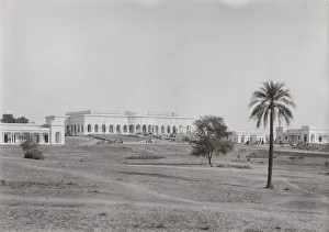 Vintage photograph of buildings, New Delhi, India