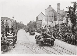 Vintage photograph WW II - British army enter Berlin 1945