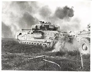 Images Dated 8th February 2021: Vintage photograph WW II - British Churchill tank