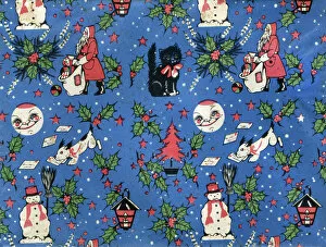 Seasonal Collection: Vintage Retro Christmas Wrapping paper