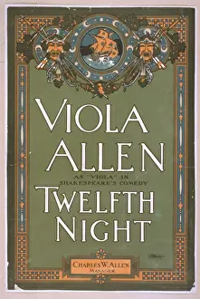 Viola Prints: Viola Allen as Viola in Shakespeares comedy, Twelfth night