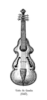1547 Prints: Viola Da Gamba 1547