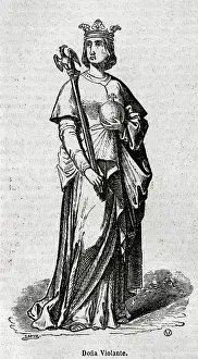 Scepter Prints: Violant of Hungary (1215-1251). Queen of Aragon (1235-1251)