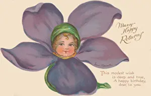 Violet Flower Faces