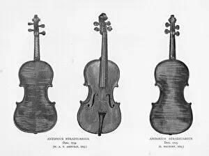 Images Dated 23rd December 2016: Violins by Stradivarius