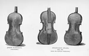 Images Dated 23rd December 2016: Violins by Stradivarius and Guarnerius