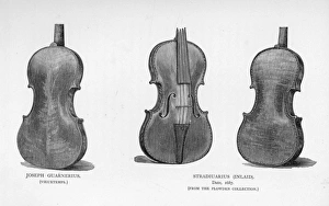 Images Dated 23rd December 2016: Violins by Stradivarius and Guarnerius