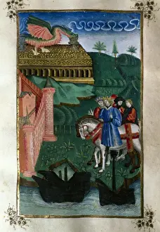 Aeneid Prints: Virgil (70-19 B. C). Ancient Roman poet. The Aeneid. Miniatur