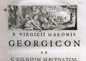 Pastoral Prints: Virgil (70-19 B. C. ). Classical Roman poet. Georgics