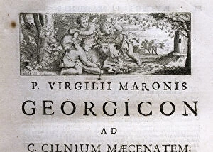 Virgil (70-19 B.C.). Classical Roman poet. Georgics