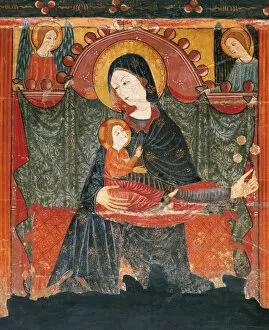 Virgin and Child. Altarpiece of Bellver de Cerdanya. Painted