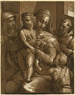 The Virgin, Child, and saints
