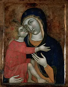 Restored Prints: Virgin of the choir. 14th century. Monastery of Santa Maria