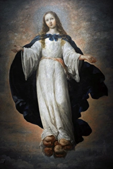 Images Dated 11th April 2012: The Virgin Immaculate, 1661, by Zurbaran