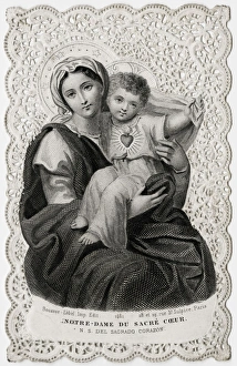 Images Dated 29th December 2015: The Virgin Mary and Baby Jesus - Devotional Card