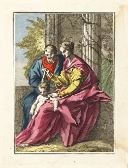 Madonna Prints: The Virgin Mary and Joseph holding the infant Jesus