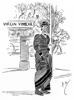 Matron Prints: Virgin Vinegar - Cruel labelling of a stern Victorian lady