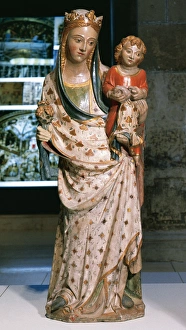 Lleida Collection: Virgin of Zaidin (Huesca). Statue by workshop of Bartomeu de