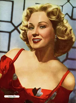 Neckline Collection: Virginia Mayo, American actress