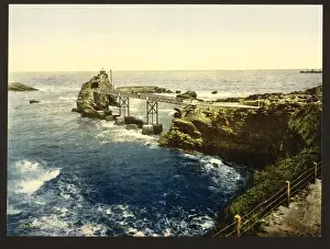 Biarritz Prints: The Virgins Rock, Biarritz, Pyrenees, France