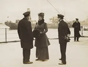 Beatty Prints: Viscount Curzon, Queen Mary and Admiral David Beatty