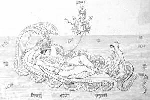 Snake Collection: Vishnu and Lakshmi, Hindu gods