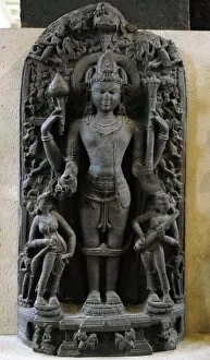 Vishnu. Sculpture. 11th century. Bihar. India. British Museu