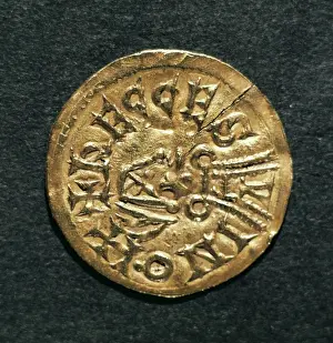 Numismatic Prints: Visigoth gold coin. 5th-8th centuries