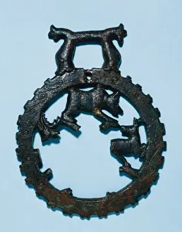 Goldsmith Prints: Visigothic art. Spain. Andalusia. Horse Bit. Bronze. 4th-5th