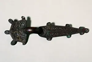 Goldsmith Prints: Visigothic art. Spain. Pin of bronze. 6th-7th century. From