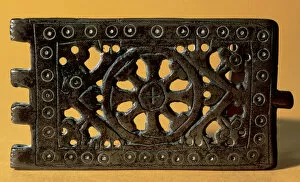 Visigothic Art. Spain. Rectangular copper buckle