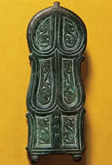 Buckle Prints: Visigoths buckle. Bonze. 6th century. From Solius. Catalonia