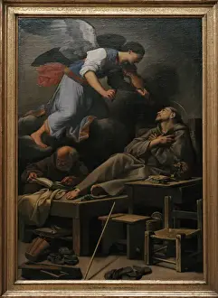 Blind Prints: The Vision of Saint Francis, ca. 1620, by Carlo Saraceni (15