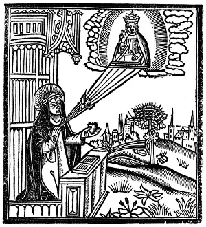 Celestial Prints: Vision of St Catharine