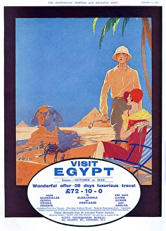 Images Dated 27th October 2015: Visit Egypt advertisement, 1929