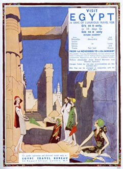 Adverts Gallery: Visit Egypt advertisement by Gladys Peto