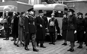 Privy Prints: Visit to LFB by Mr Attlee, Lord Privy Seal, WW2