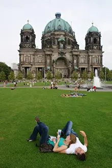 Evangelical Prints: Visitors in front of Berlin Cathedral, Germany