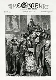 Images Dated 21st October 2019: Visitors to an exhibition at the Guildhall, London