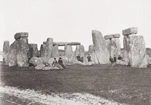 Visitors at Stonehenge, England