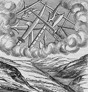 1557 Prints: Vison / Weapons in Sky