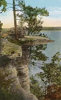 Visor Ledge, Wisconsin River, Wisconsin, USA Date: 1932