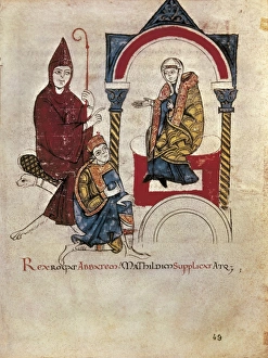 Vita Gallery: Vita Mathildis. Ms Lat 4922. 1114. Emperor Henry