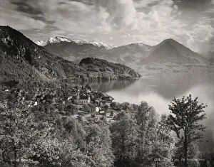 Lucerne Prints: Vitznau on Lake Lucerne, Switzerland