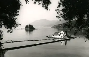 Waters Prints: The Vlacherna Monastery - Pontikonisi, Corfu, Greece