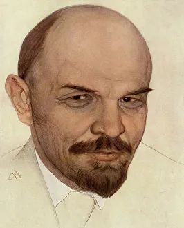 Balding Prints: Vladimir Ilyich Ulyanov Lenin, Soviet leader