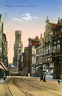 Vlamingstraat en Halletoren, Bruges - Brugge